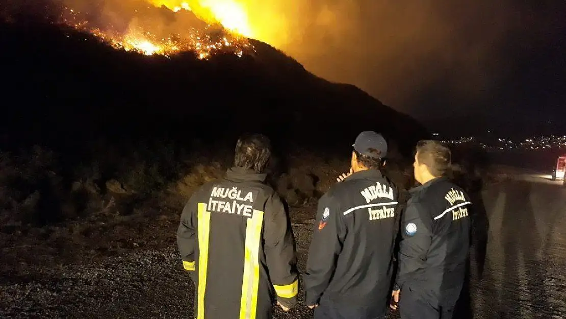 Bodrum'da makilik yangını