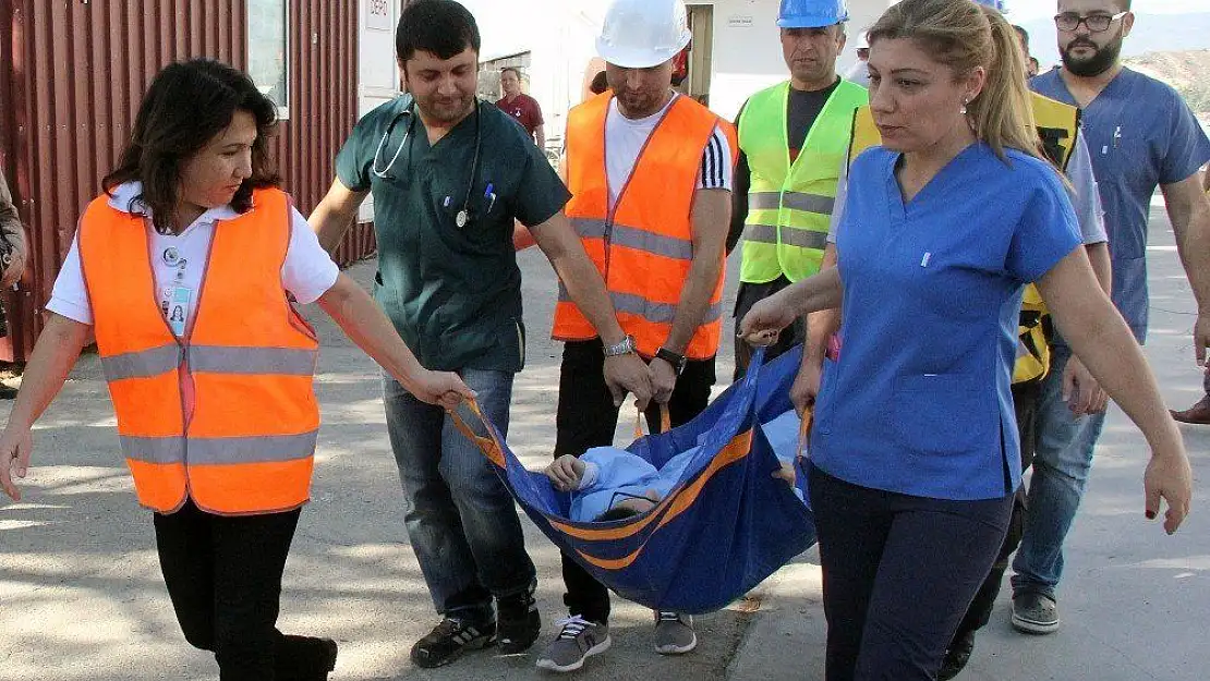 75. Yıl Milas Devlet Hastanesi'nde yangın tatbikatı