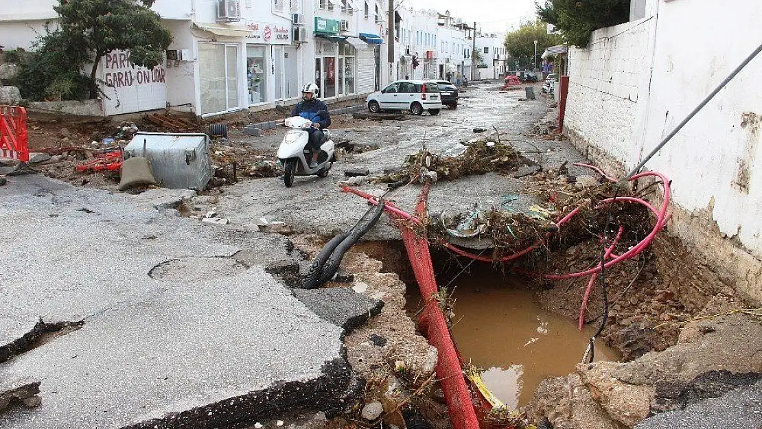 Bodrum felaketi yaşadı