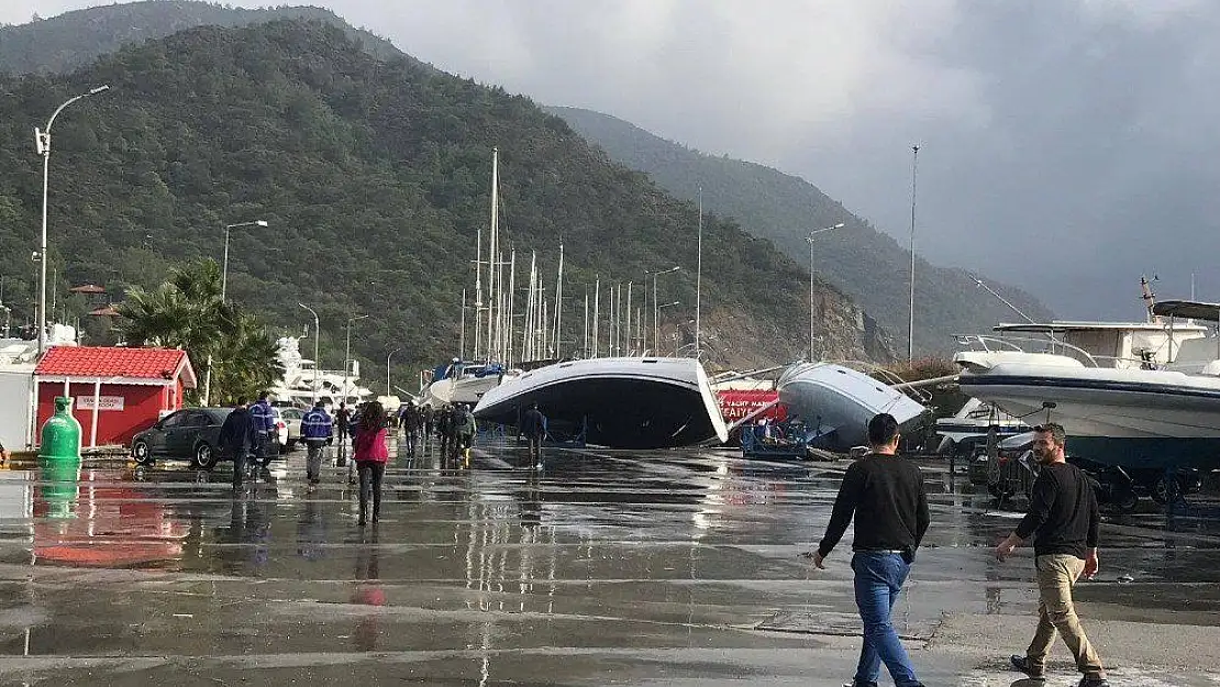 Marmaris'te dehşete düşüren görüntüler