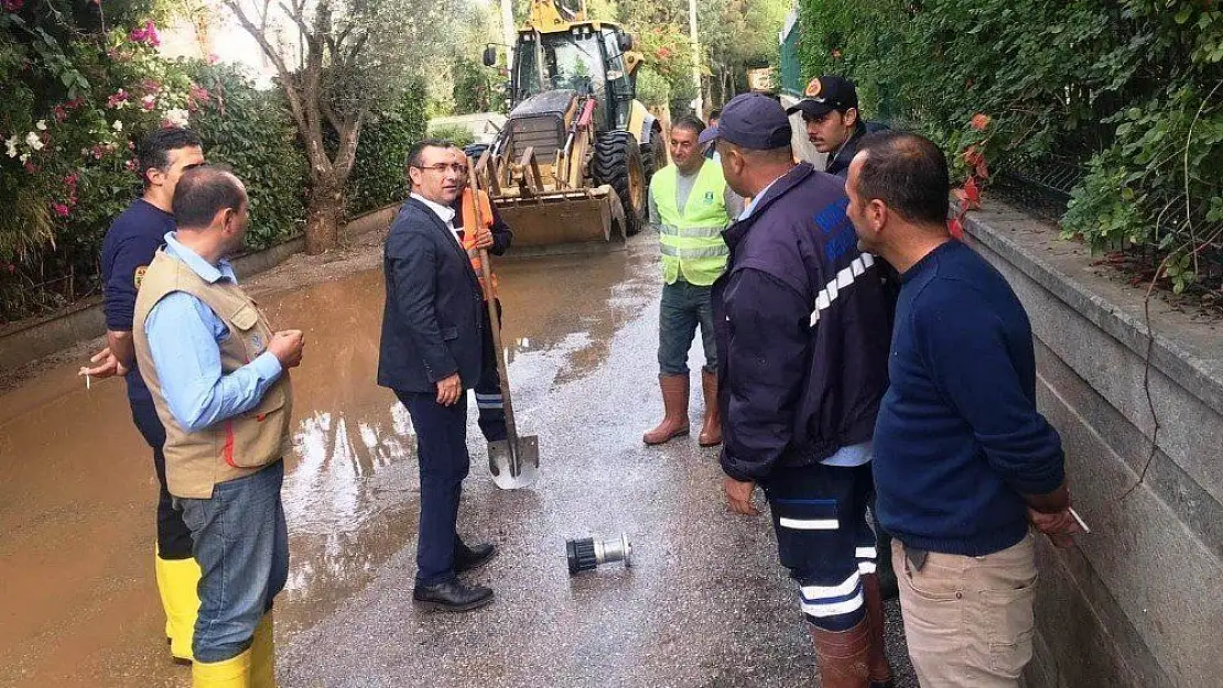 Bodrum'da sel mağdurlarına destek