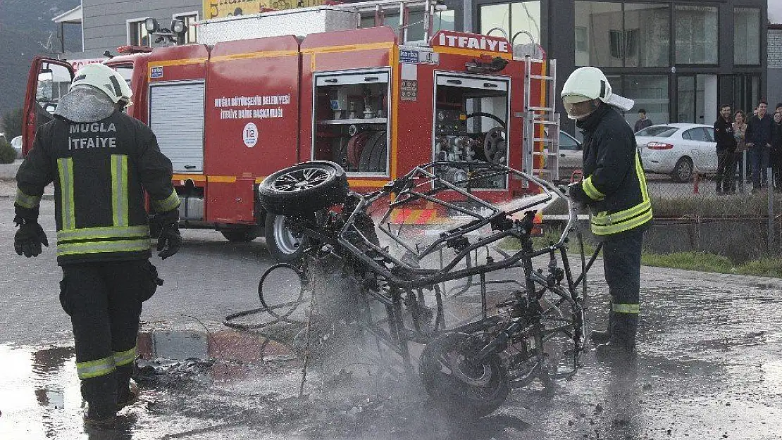 Elektrikli aracın kontağını çevirince olan oldu