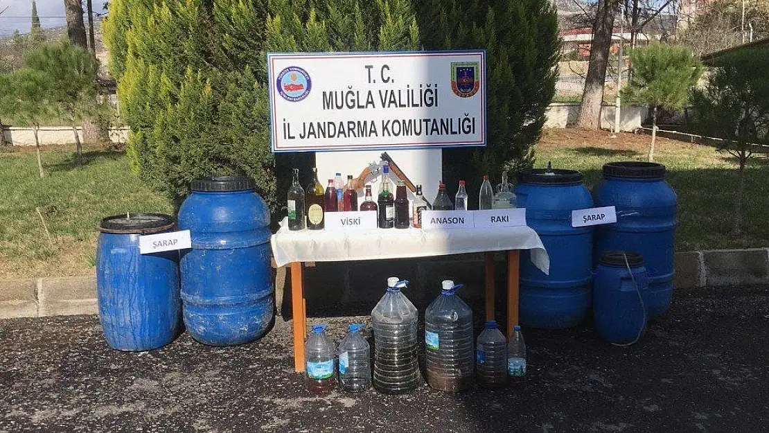 Jandarmadan sahte içki evlerine operasyon