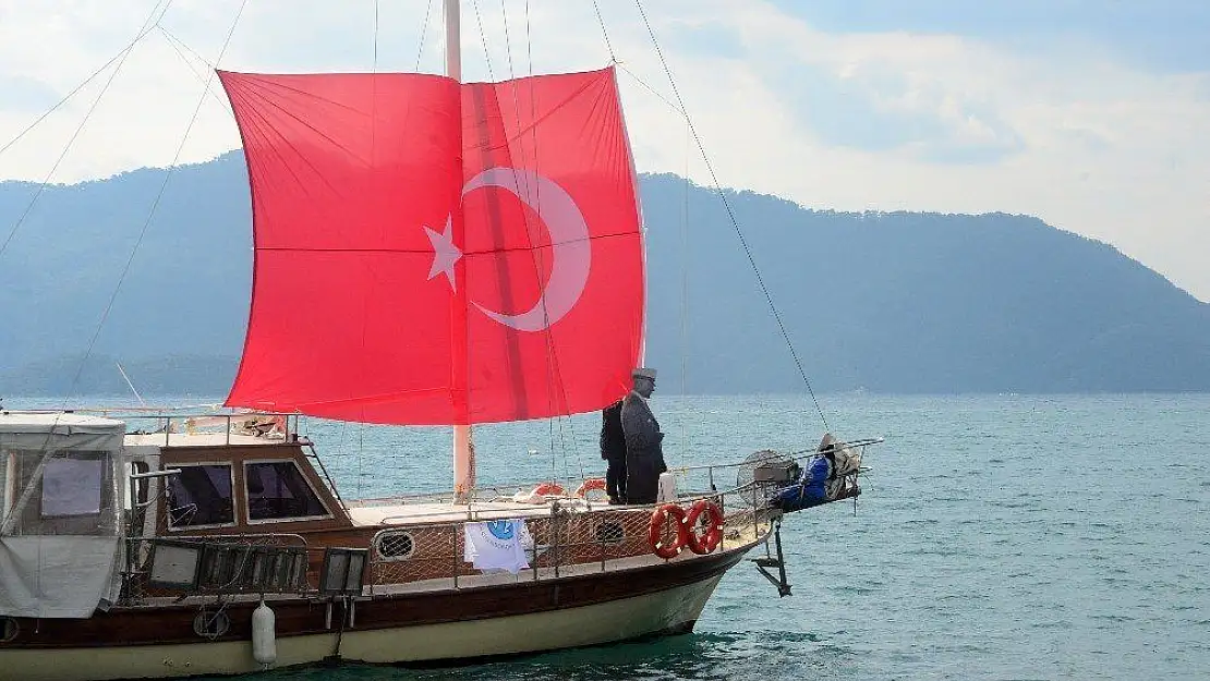 Atatürk'ün Marmaris'e gelişi törenle kutlandı