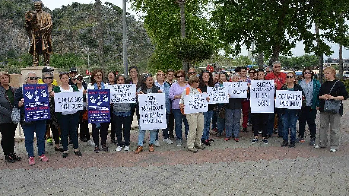 Ortaca'da çocuk istismarına tepki