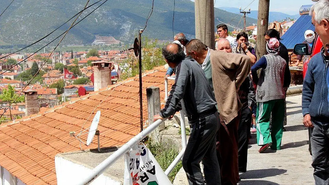 Tarihi Muğla evlerinin bulunduğu bölgede yangın