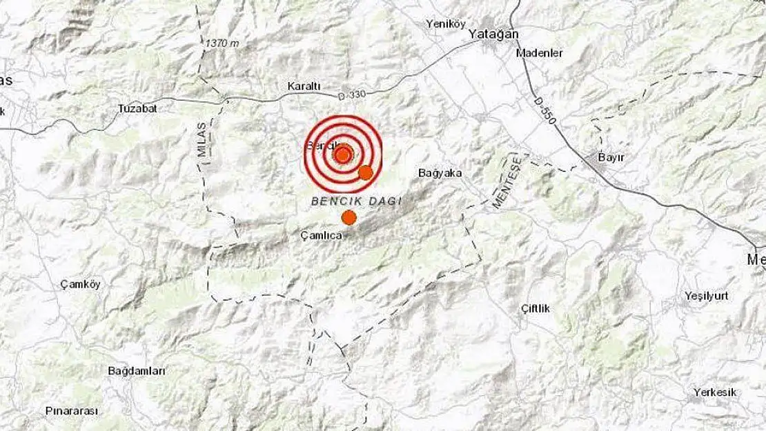 Muğla'da korkutan depremler