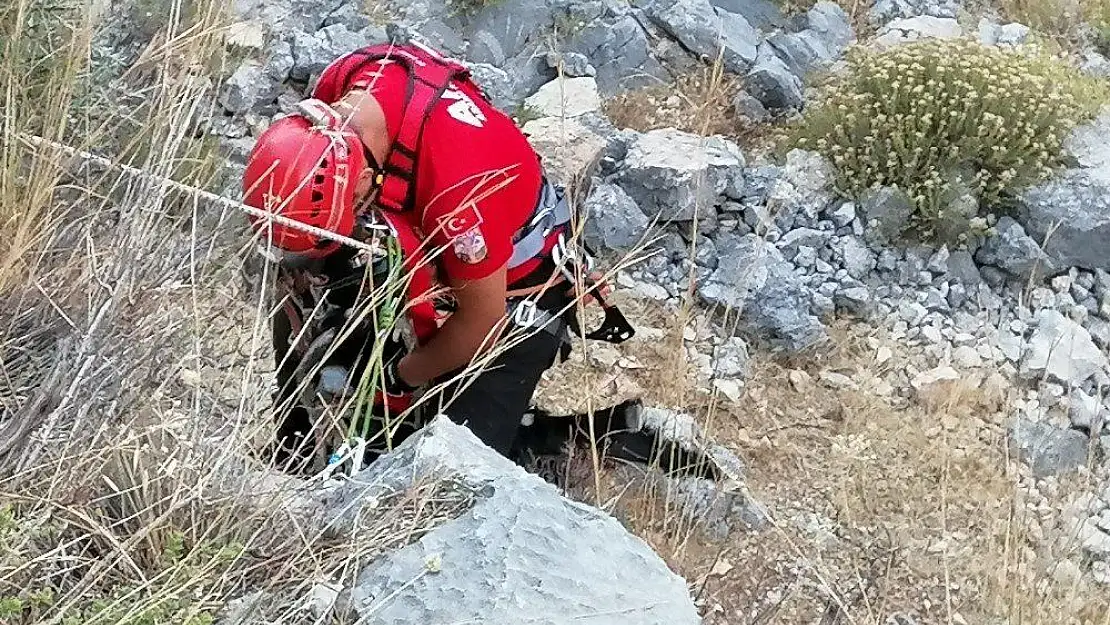 AKUT'tan keçi kurtarma operasyonu