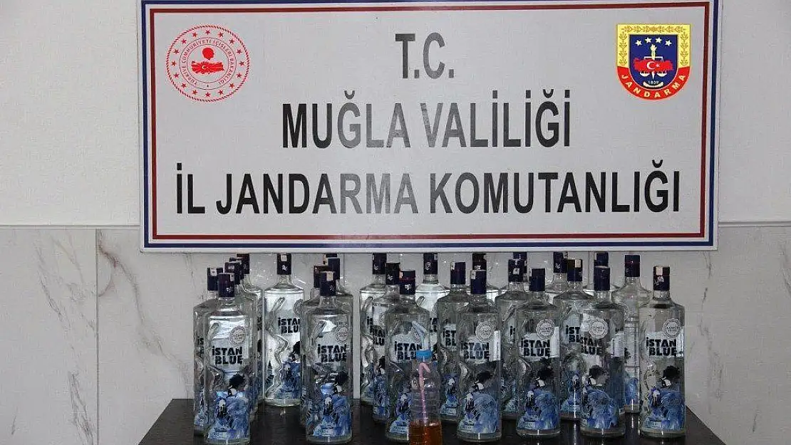 Muğla jandarmasından sahte içki ve uyuşturucu operasyonu