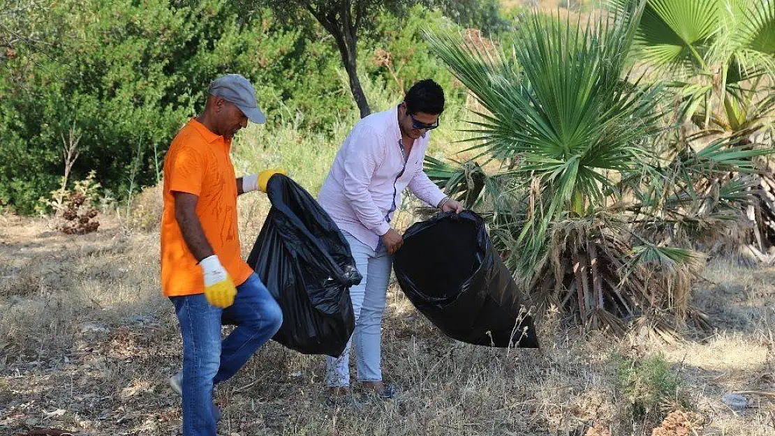 Bodrum'da hükümlüler kıyı ve çevre temizliği yaptı