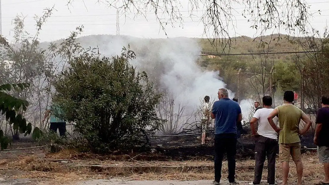 Kopan elektrik nakil kabloları yangına neden oldu