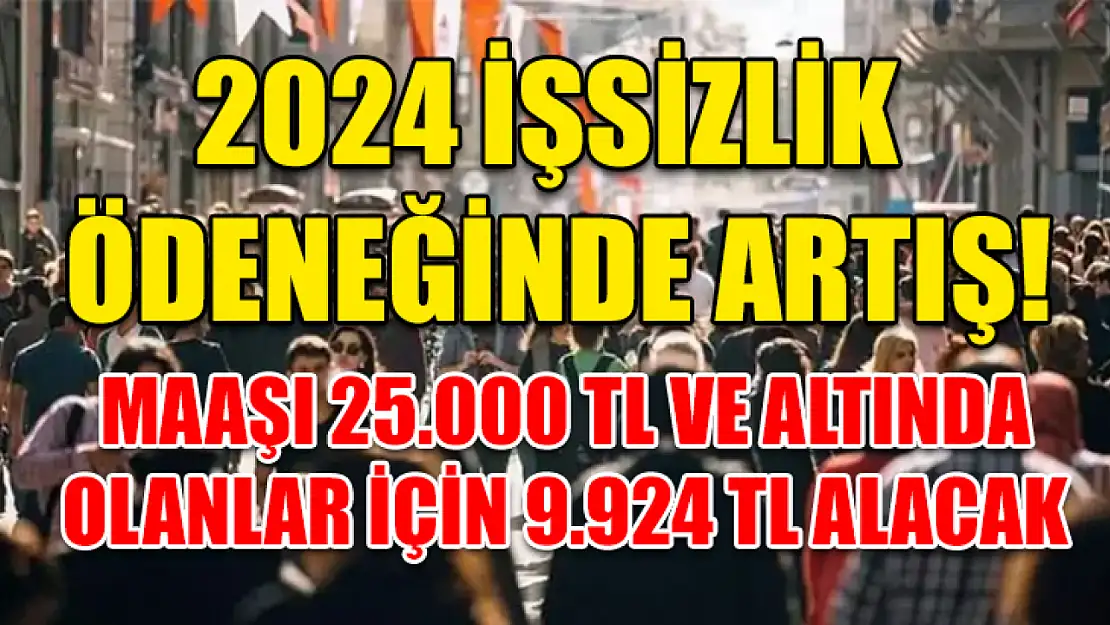 2024 İşsizlik Ödeneğinde Artış! Maaşı 25.000 TL ve Altında Olanlar İçin 9.924 TL Alacak