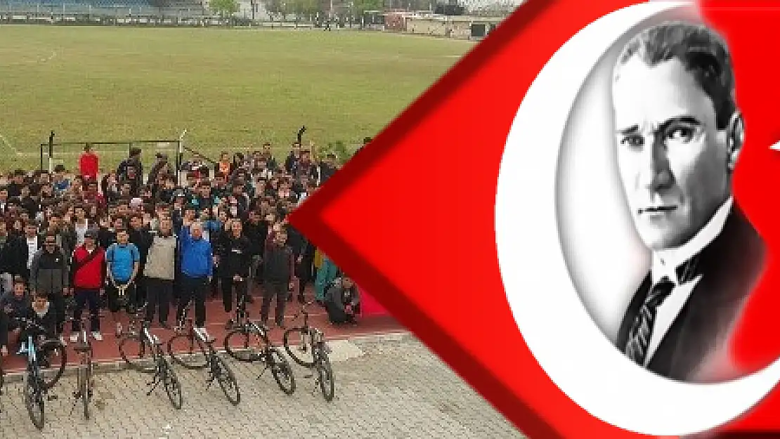 Öğrenciler Çanakkale Şehitleri için pedal çevirdi