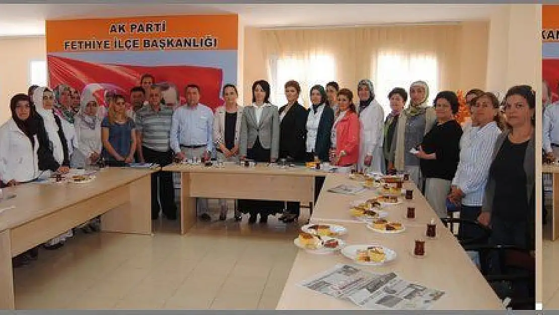 AK PARTİ İL KADIN KOLLARI BAŞKANI FETHİYE TEŞKİLATI'NI ZİYARET ETTİ