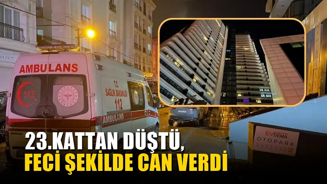 23.kattan düştü, feci şekilde can verdi