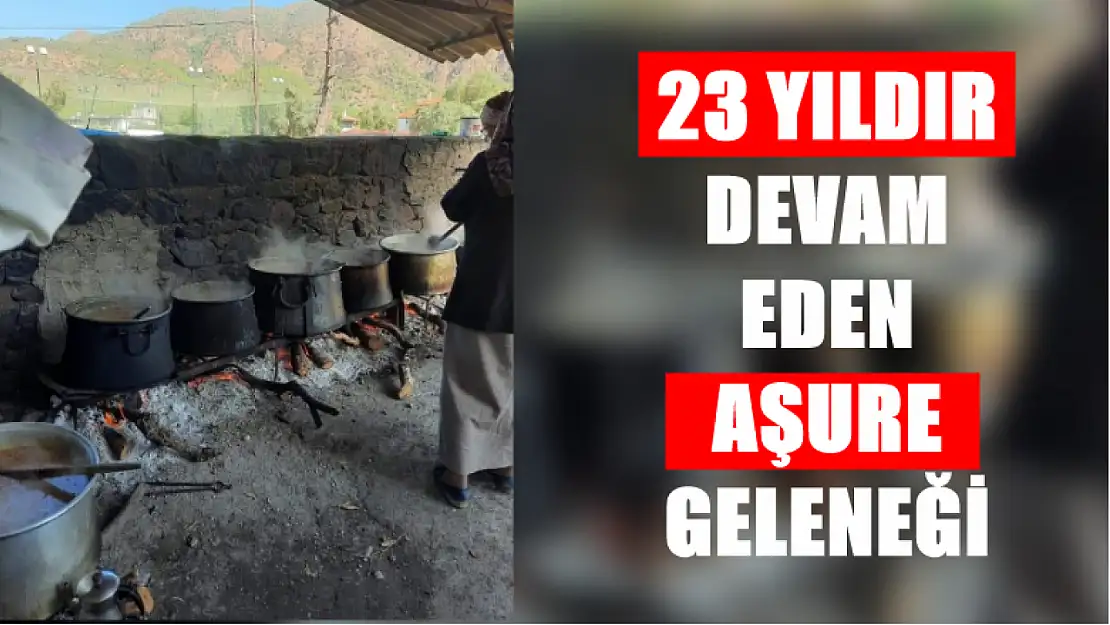 23 yıldır devam eden aşure geleneği