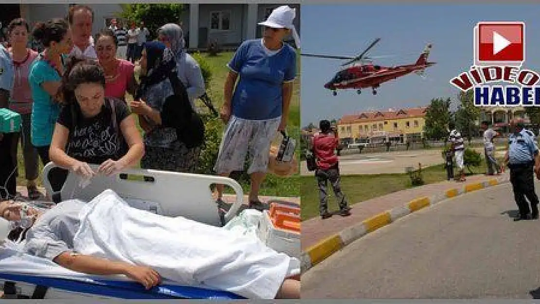 BOĞULMA TEHLİKESİ GEÇİREN KIZ ÇOCUĞU İÇİN AMBULANS HELİKOPTER HAVALANDI