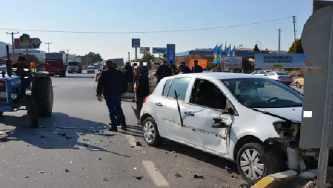 EHLİYETSİZ SÜRÜCÜ KAZAYA NEDEN OLDU...