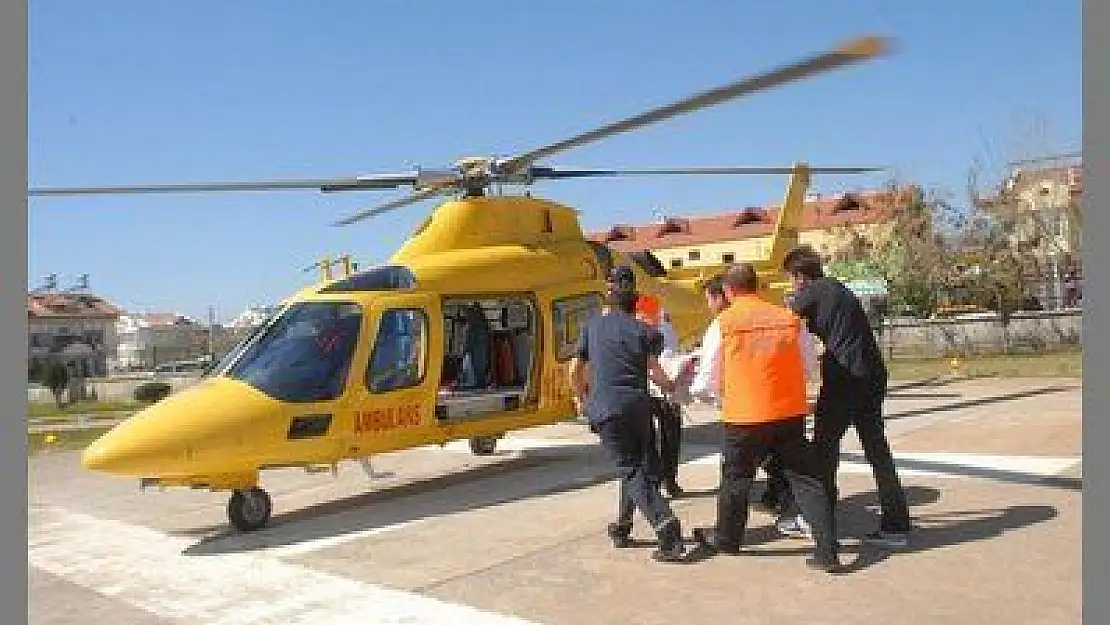 5 YAŞINDAKİ ÇOCUK İÇİN HAVA AMBULANSI KALKTI