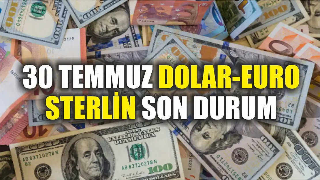 30 Temmuz Dolar-Euro-Sterlin son durum