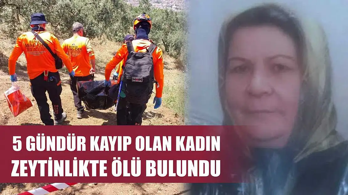 5 gündür kayıp olan kadın zeytinlikte ölü bulundu