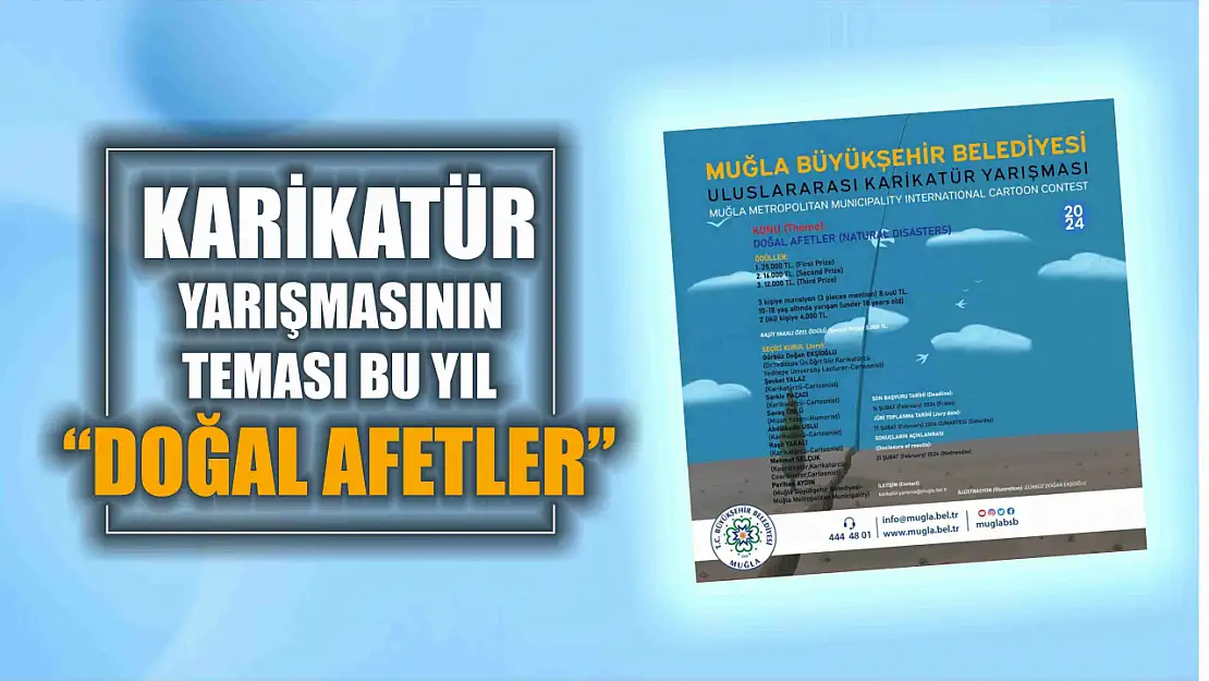 5. Uluslararası Karikatür Yarışması 'Doğal Afetler' temasını işleyecek