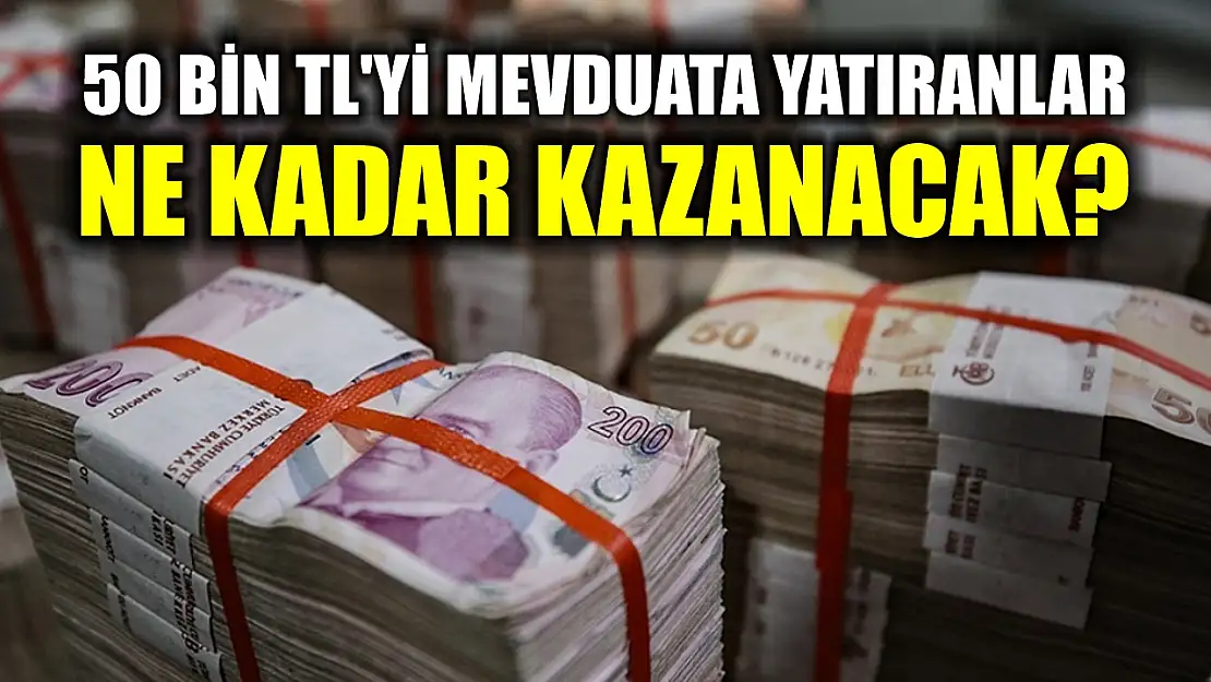 50 Bin TL'yi Mevduata Yatıranlar Ne Kadar Kazanacak