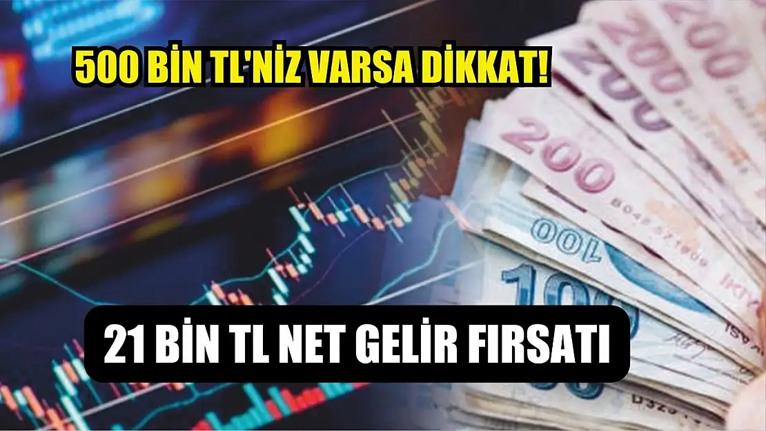 500 Bin TL'niz varsa dikkat! 21 bin TL net gelir fırsatı