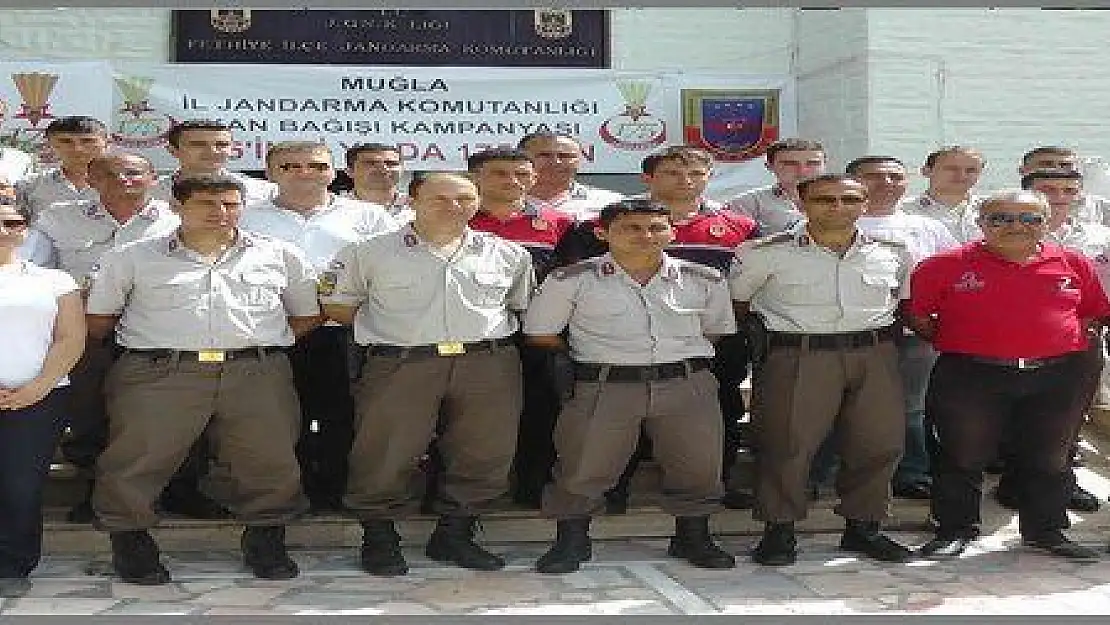  JANDARMA  KAN BAĞIŞI YARIŞINDA