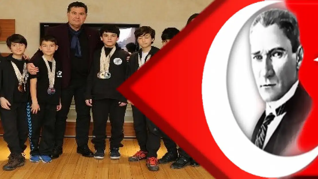 Şampiyon Wushu'cular Başkan Kocadon'u ziyaret etti