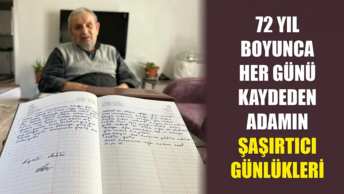 72 yıl boyunca her günü kaydeden adamın şaşırtıcı günlükleri