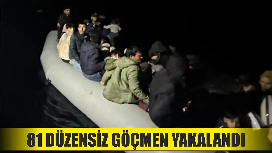 81 düzensiz göçmen yakalandı