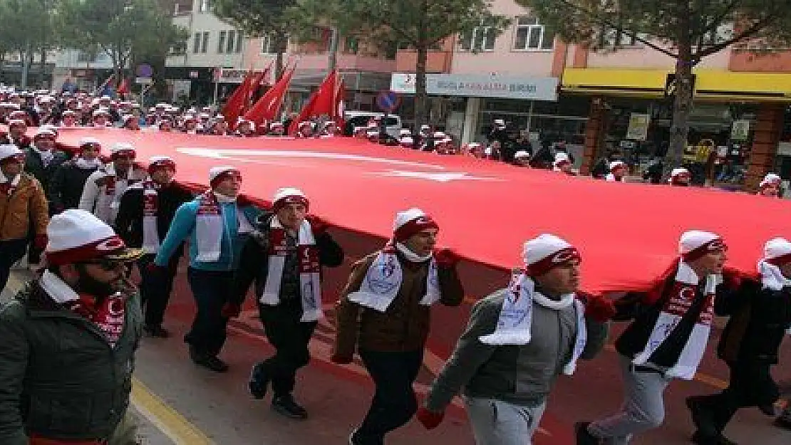 MUĞLA SARIKAMIŞ ŞEHİTLERİ İÇİN YÜRÜDÜ...