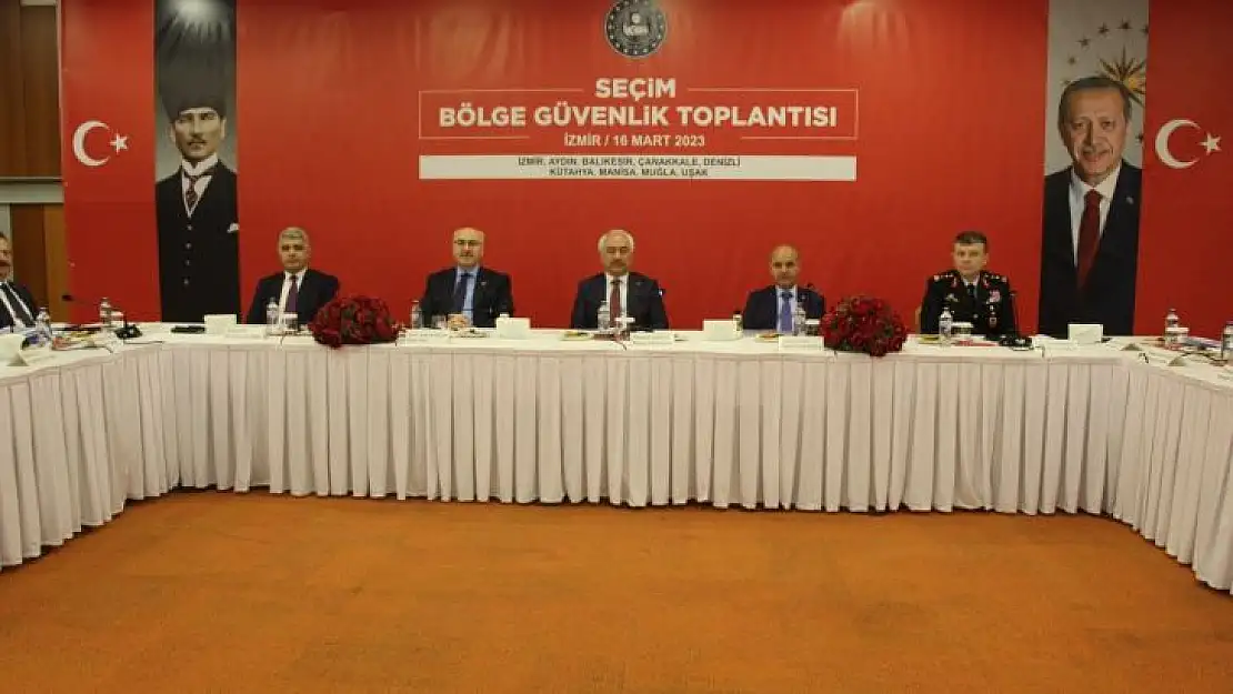 9 İLDE SEÇİM DÖNEMİNDE ALINACAK TEDBİRLER KONUŞULDU