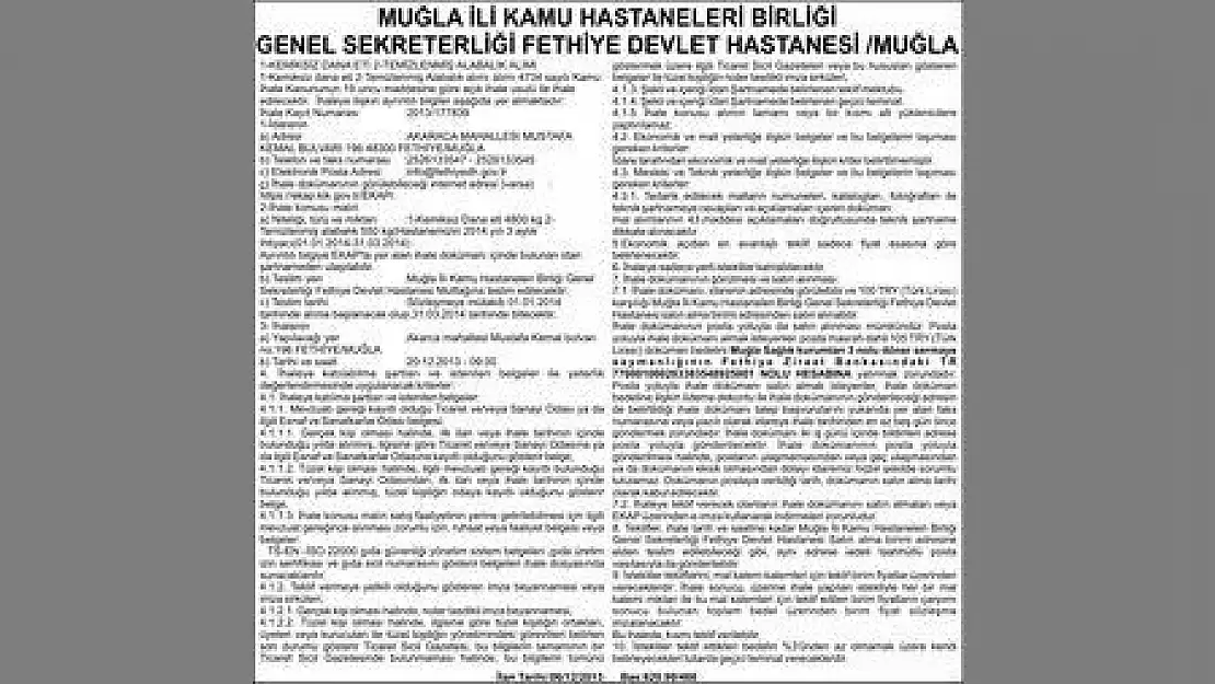 MUĞLA İLİ KAMU HASTANELERİ BİRLİĞİ