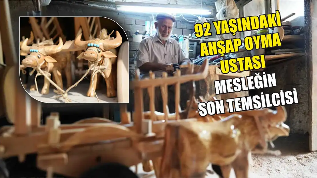 92 yaşındaki ahşap oyma ustası, mesleğin son temsilcisi