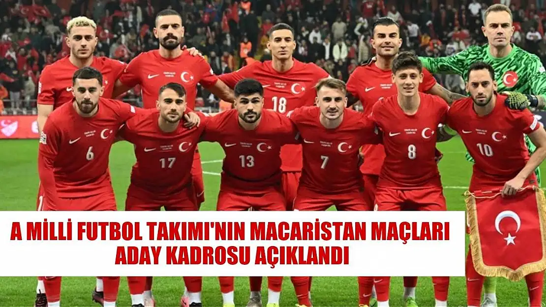 A Milli Futbol Takımı'nın Macaristan maçları aday kadrosu açıklandı