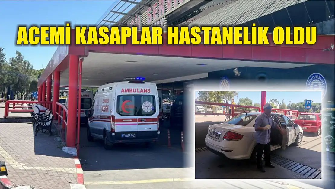 Acemi kasaplar hastanelik oldu