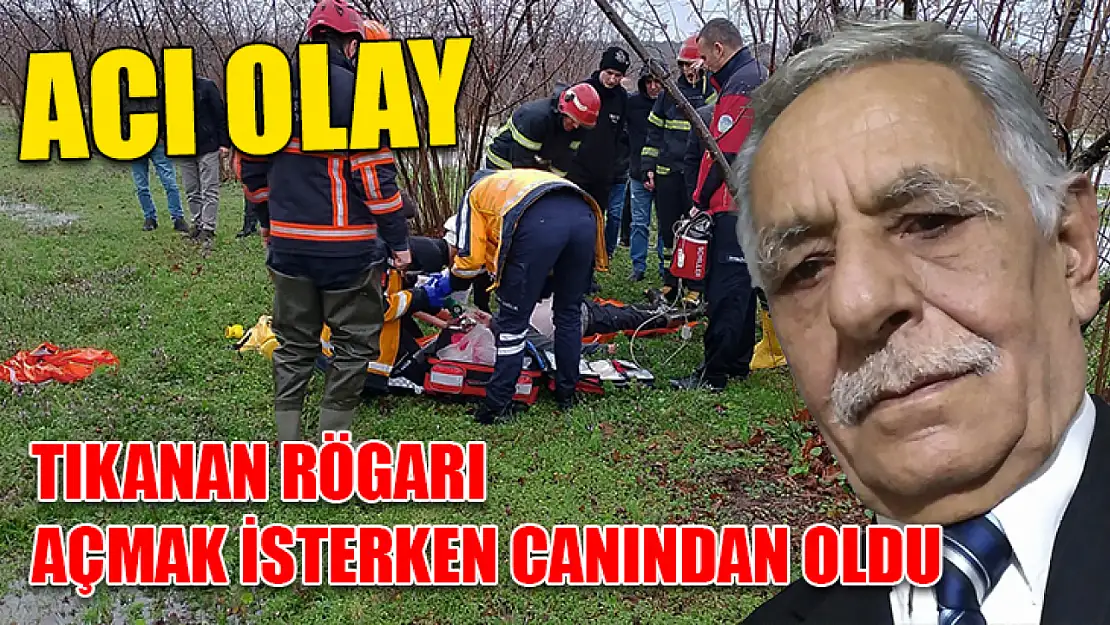 Acı olay: Tıkanan rögarı açmak isterken canından oldu