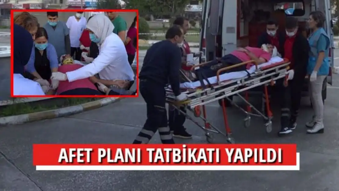 AFET PLANI TATBİKATI YAPILDI