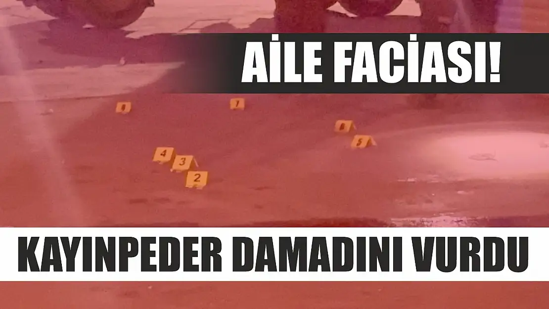 Aile faciası! Kayınpeder damadını vurdu