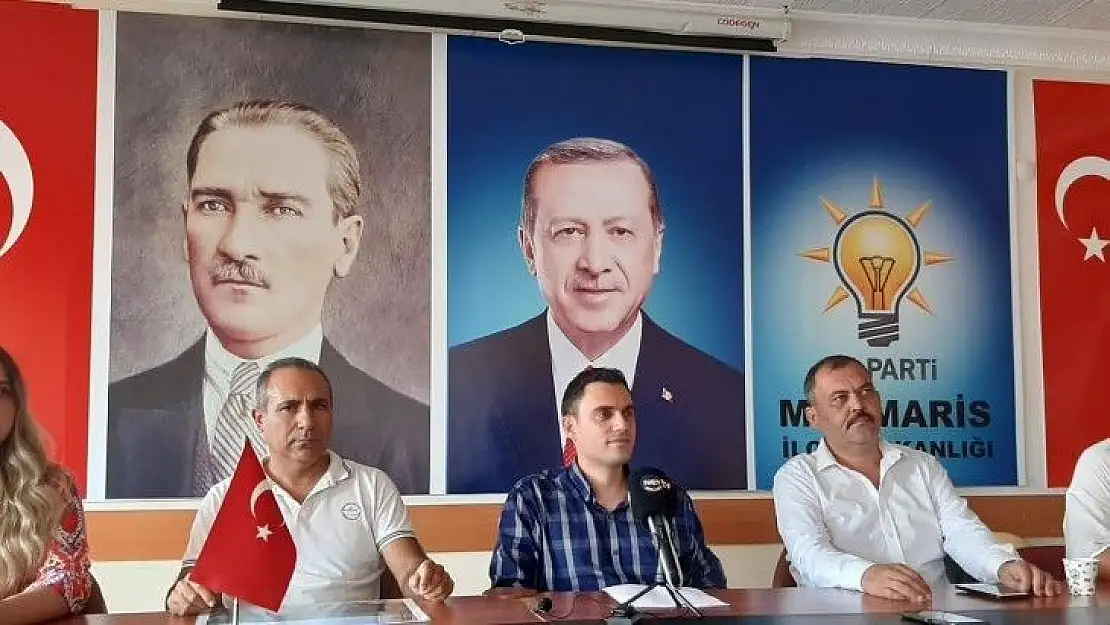 Ak Parti Marmaris İlçe Yönetimi yangınlar ve yangın sonrası söylenenler ile ilgili açıklamada bulundu