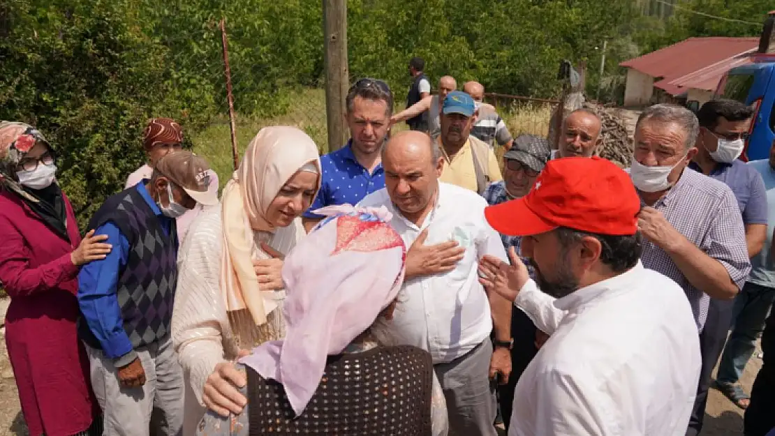 AK Parti MKYK üyesi Dr. Kaya ve Kayseri Milletvekili Karayel, Yangın Bölgesinde