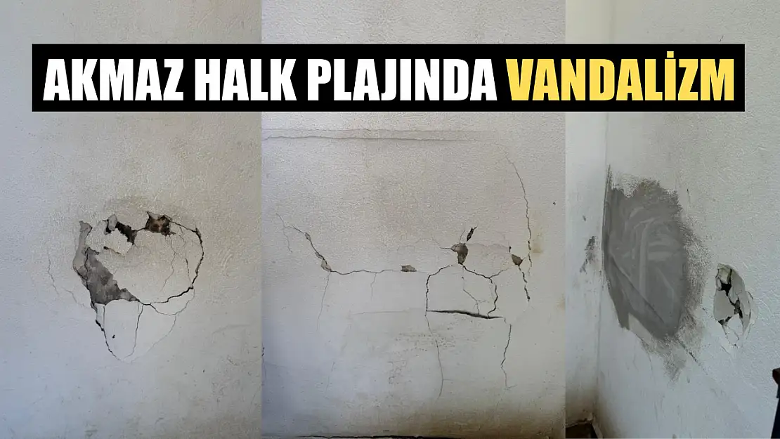 Akmaz Halk Plajında Vandalizm
