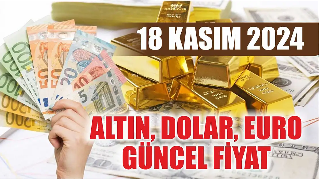 Altın, Dolar, Euro güncel fiyat 18 Kasım 2024