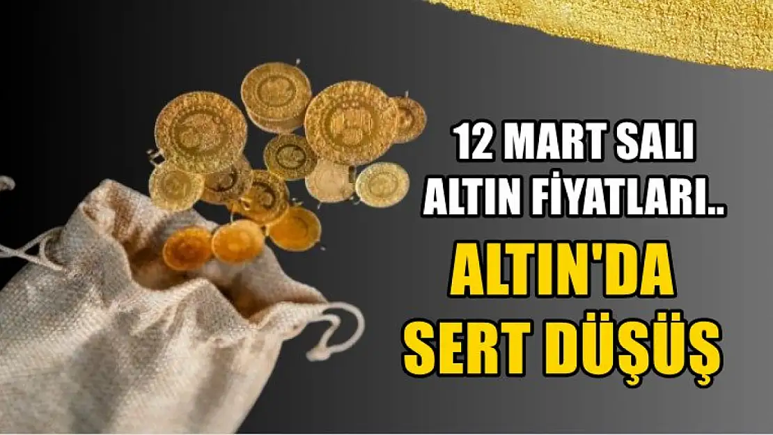 Altın fiyatlarında sert düşüş