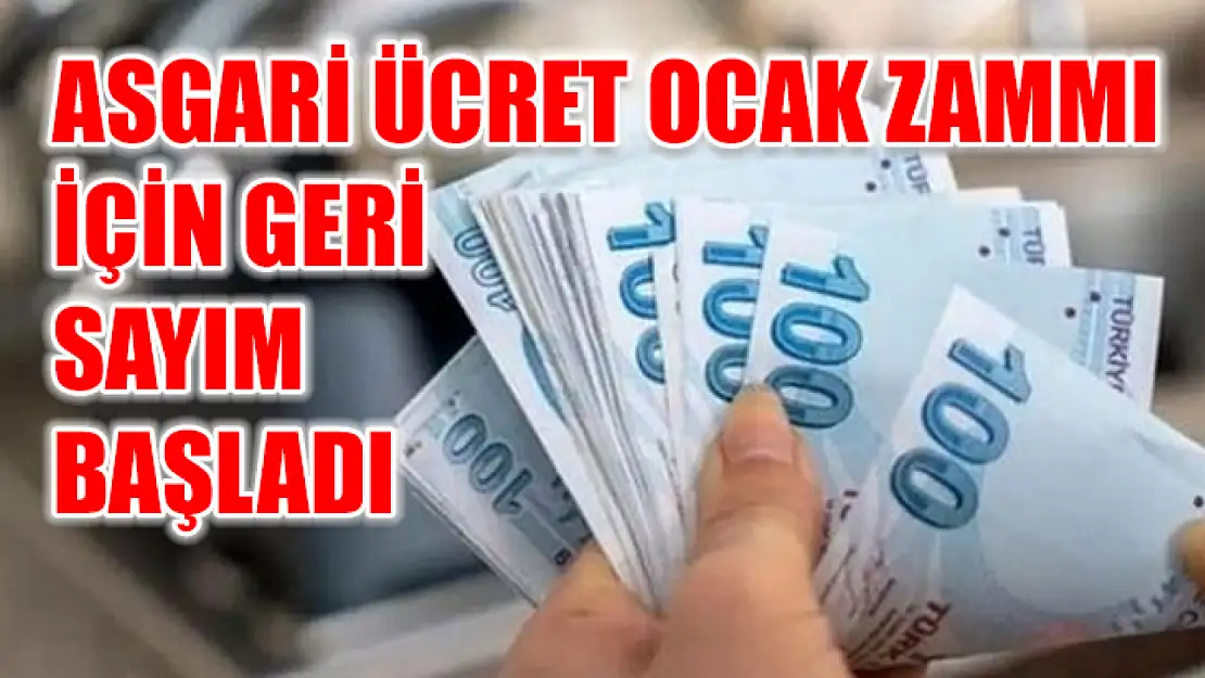 Asgari Ücret Ocak Zammı İçin Geri Sayım Başladı