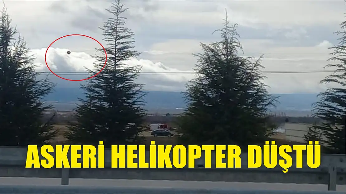 Askeri helikopter düştü