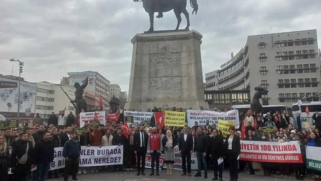 Atanmayan öğretmenler eylem yaptı