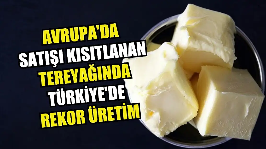 Avrupa'da satışı kısıtlanan tereyağında Türkiye'de rekor üretim